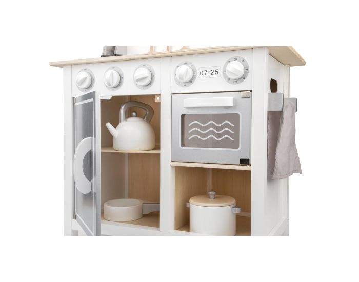 NEW CLASSIC TOYS Kitchenette Bon App�tit - blanche/argent - D�s 3 ans (2)