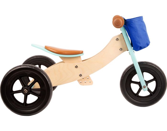 SMALL FOOT COMPANY Draisienne Tricycle 2 en 1 Maxi Turquoise - Ds 12 mois (1)
