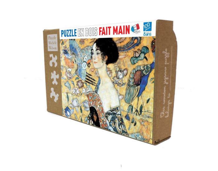 MICHELE WILSON Puzzle La Dame  l'Eventail de Klimt - 100 Pices - Ds 8 ans  (1)