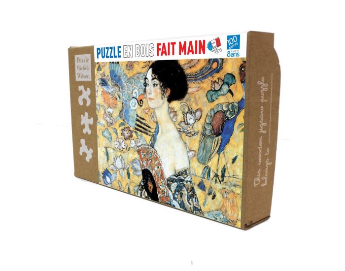 MICHELE WILSON Puzzle La Dame � l'Eventail de Klimt - 100 Pi�ces - D�s 8 ans  (1)