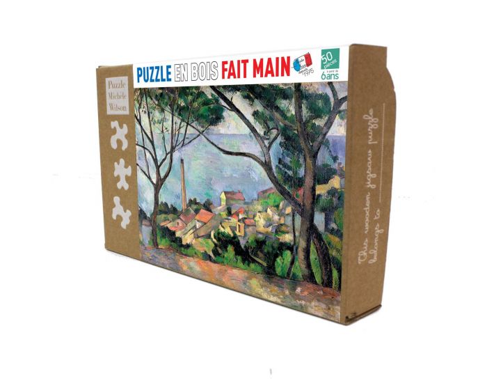 MICHLE WILSON Puzzle Vue Sur l'Estaque De Paul Czanne - Ds 6 Ans - 50 Pices (1)