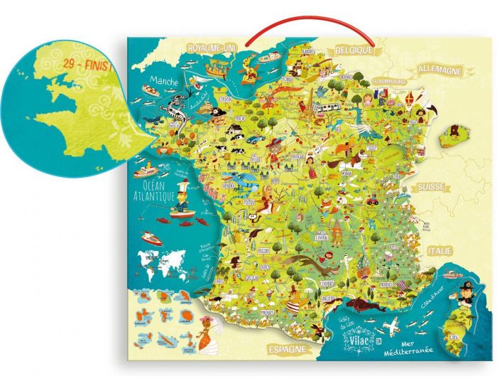 VILAC Carte des merveilles de France magn�tique - D�s 6 ans (1)