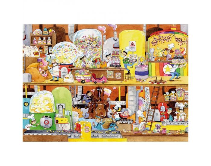 MICHELE WILSON Puzzle l'Usine des Bonbons de Laure Cacouault - 100 Pi�ces - D�s 8 ans  (1)