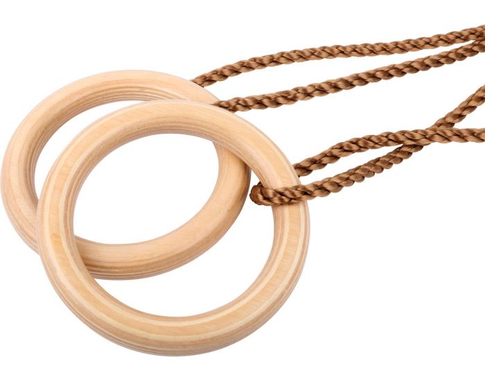 SMALL FOOT COMPANY Anneaux de gymnastique en bois - Ds 3 ans (1)