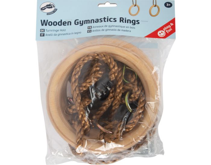 SMALL FOOT COMPANY Anneaux de gymnastique en bois - Ds 3 ans (3)