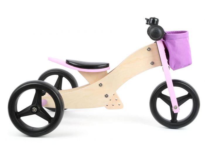 SMALL FOOT COMPANY Draisienne Tricycle 2 en 1 Rose - Ds 12 mois (1)