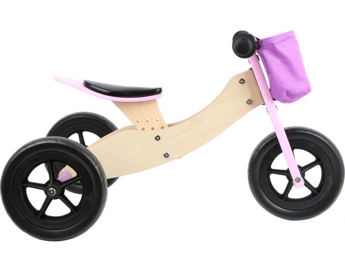 SMALL FOOT COMPANY Draisienne Tricycle 2 en 1 Maxi Rose - Ds 12 mois (1)