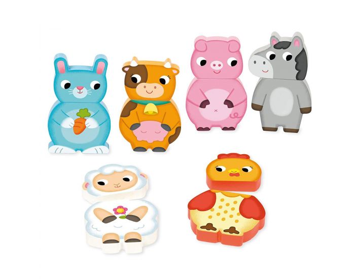 GOULA Puzzle Magn�tique Animaux de la Ferme - D�s 12 mois  (1)