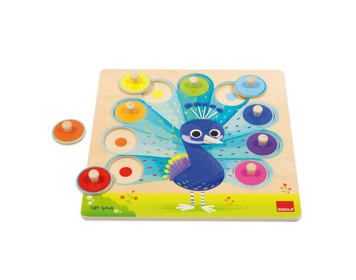 GOULA Puzzle Paon - D�s 2 ans  (2)