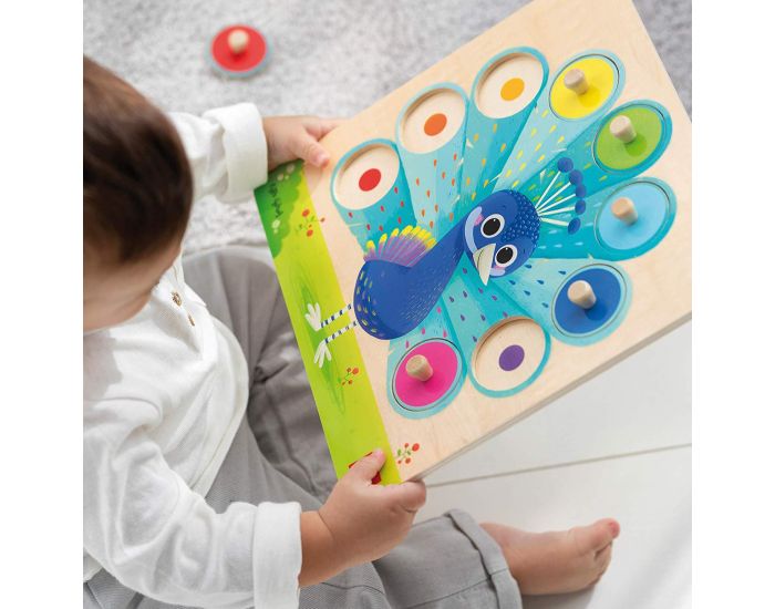 GOULA Puzzle Paon - D�s 2 ans  (3)
