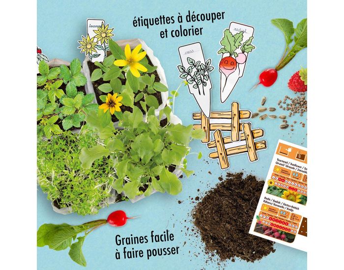 RADIS ET CAPUCINE Coffret Mini Potager - Ds 4 ans (3)
