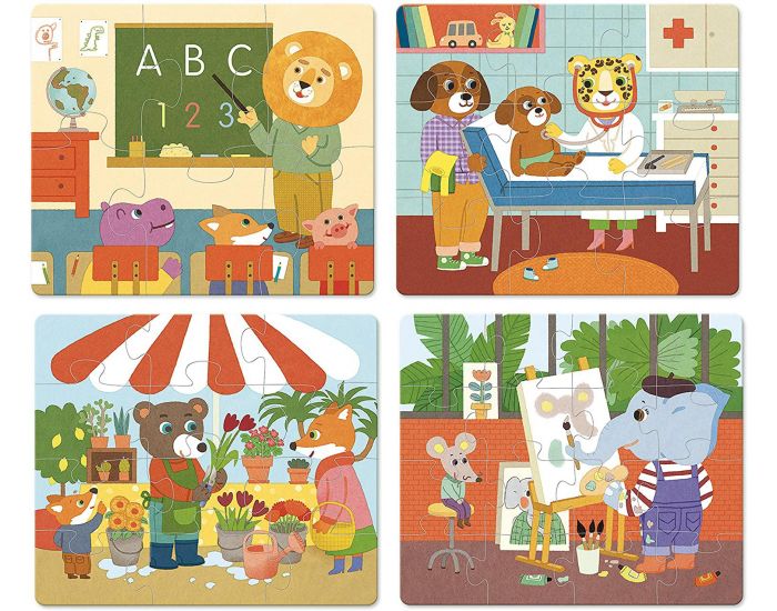 VILAC 4 Puzzles Evolutifs M�tiers - D�s 2 ans (1)