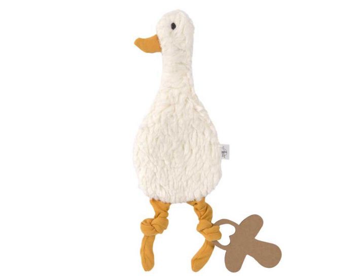 LASSIG Doudou Plat en Coton Bio Oie (1)