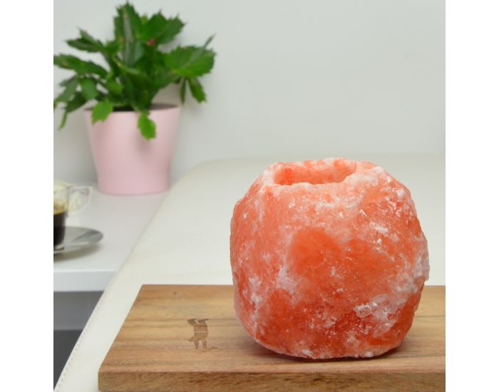 ZEN'AR�ME Bougeoir en Cristal de Sel Himalaya Rock - 1kg� (2)