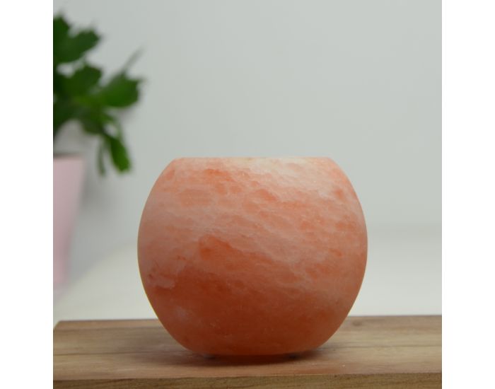 ZEN'ARôME Bougeoir en Cristal de Sel Himalaya Sphère - 900g  (3)