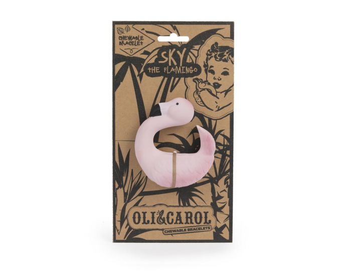 OLI & CAROL Bracelet de Dentition Sky le Flamant - D�s la Naissance (6)