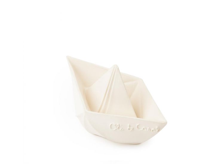 OLI & CAROL Jouet de Bain Bateau Origami - Blanc - Ds la Naissance (2)