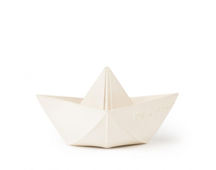 OLI & CAROL Jouet de Bain Bateau Origami - Blanc - Ds la Naissance (5)