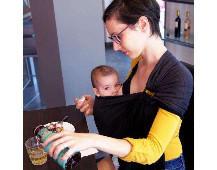 LOVE RADIUS La Petite Echarpe Sans Noeud - Anthracite R�versible (1)