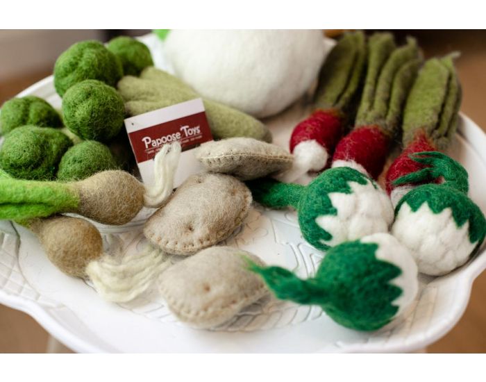 PAPOOSE TOYS Mini L�gumes en Laine Feutr�e - 3 Oignons - D�s 3 ans (3)