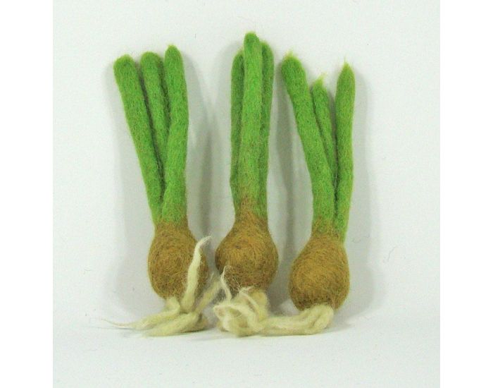 PAPOOSE TOYS Mini L�gumes en Laine Feutr�e - 3 Oignons - D�s 3 ans (6)