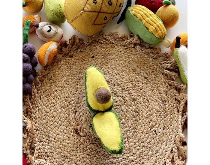PAPOOSE TOYS L�gumes en Laine Feutr�e - Avocat - D�s 3 ans (2)