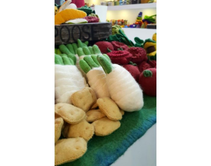 PAPOOSE TOYS L�gumes en Laine Feutr�e - Fenouil - D�s 3 ans (5)