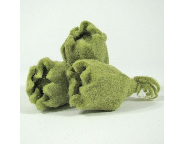 PAPOOSE TOYS Mini L�gumes en Laine Feutr�e - 3 Choux - D�s 3 ans (8)
