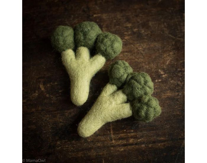 PAPOOSE TOYS L�gumes en Laine Feutr�e - 2 Brocolis - D�s 3 ans (2)