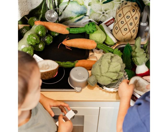 PAPOOSE TOYS L�gume en Laine Feutr�e - Artichaut - D�s 3 ans (3)