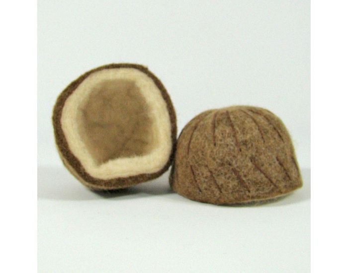 PAPOOSE TOYS Fruit en Laine Feutr�e - Noix de Coco - D�s 3 ans (7)
