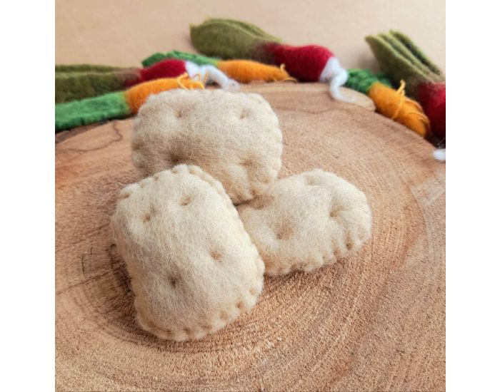 PAPOOSE TOYS L�gumes en Laine Feutr�e - 3 Pommes de Terre - D�s 3 ans (4)