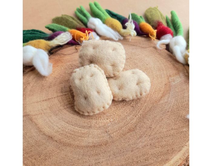 PAPOOSE TOYS L�gumes en Laine Feutr�e - 3 Pommes de Terre - D�s 3 ans (5)