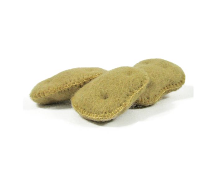 PAPOOSE TOYS L�gumes en Laine Feutr�e - 3 Pommes de Terre - D�s 3 ans (6)