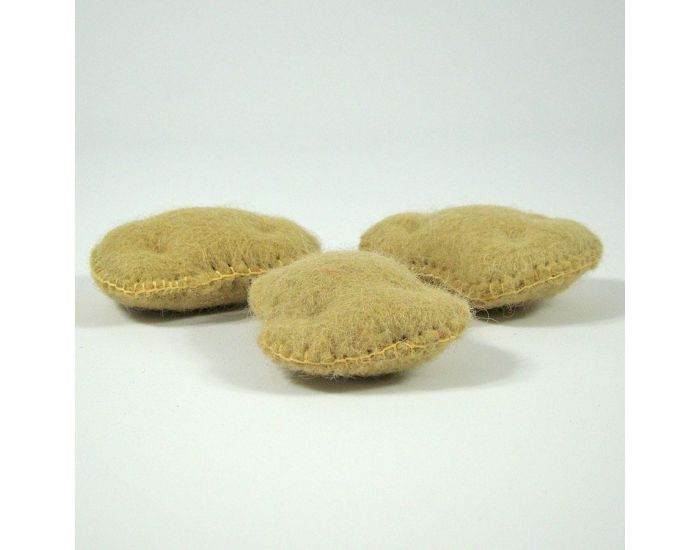 PAPOOSE TOYS L�gumes en Laine Feutr�e - 3 Pommes de Terre - D�s 3 ans (7)
