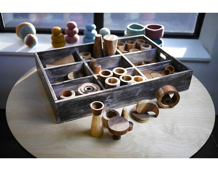 PAPOOSE TOYS Plateau de Jeux Libres en Bois - Set de 72 - D�s 3 ans (3)