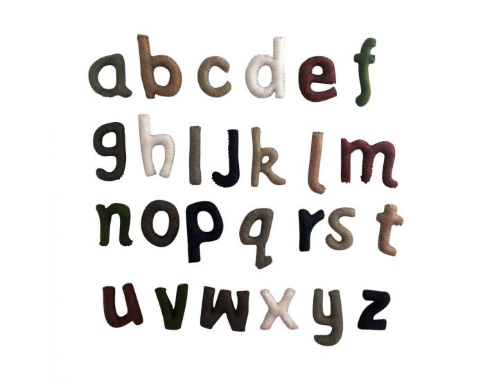 PAPOOSE TOYS Alphabet en Laine Feutre - Les Minuscules - Ds 3 ans (1)