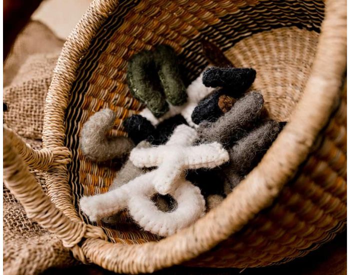 PAPOOSE TOYS Alphabet en Laine Feutr�e - Les Minuscules - D�s 3 ans (3)