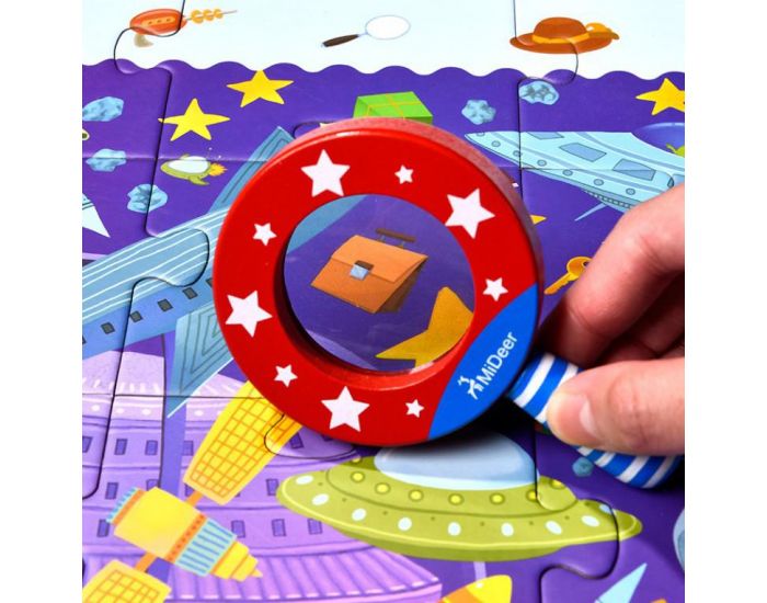 MIDEER Puzzle D�tective Espace - D�s 3 ans (3)