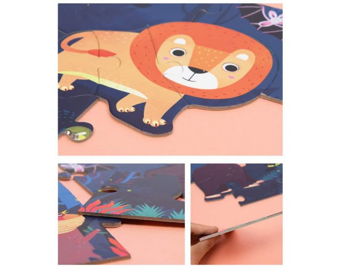 MIDEER Puzzle G�ant De Sol Jungle - D�s 3 Ans (2)