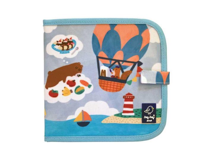 JAQ JAQ BIRD Cahier Ardoise Montgolfi�re + 4 Craies Z�ro Poussi�re - D�s 3 ans (1)