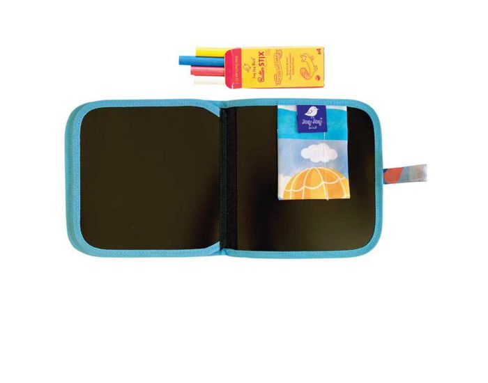 JAQ JAQ BIRD Cahier Ardoise Montgolfi�re + 4 Craies Z�ro Poussi�re - D�s 3 ans (2)