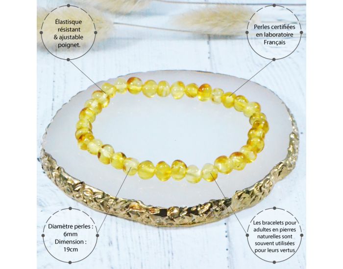 IRREVERSIBLE Box Bracelet Et Collier Bb / Bracelet Adulte - Ambre - Lemon (8)