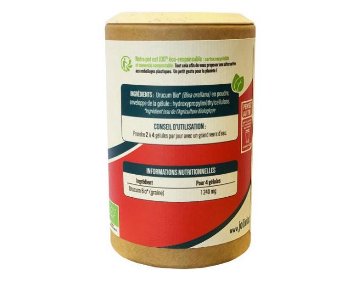 JOLIVIA Urucum Bio - 200 G�lules De 310 Mg (9)