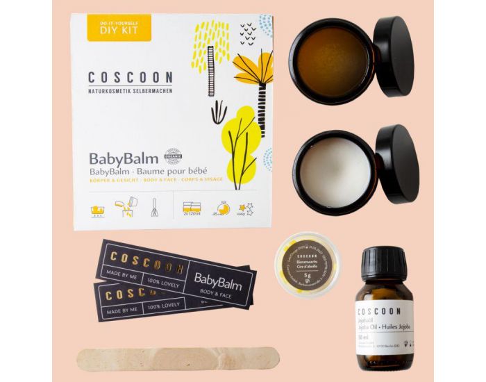 COSCOON Baume B�b� Bio � Faire Soi M�me - Coffret Cosm�tique Maison (10)