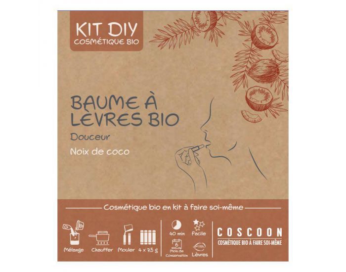COSCOON Baume  Lvres Bio Parfum Coco - Coffret Cosmetique Maison (7)