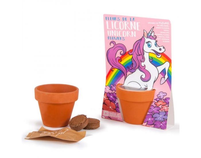 RADIS ET CAPUCINE Licorne et Son M�lange de Fleurs � Semer (1)