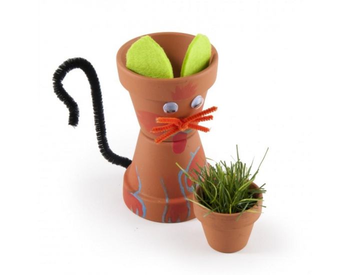 RADIS ET CAPUCINE Coffret Animaux en Pots Terre Cuite (2)