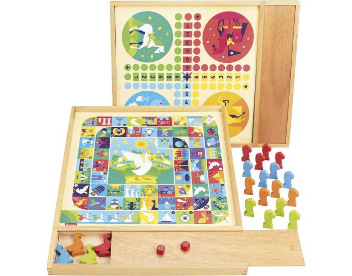 JEUJURA Jeux de l'Oie et Petits Chevaux - D�s 3 ans (1)