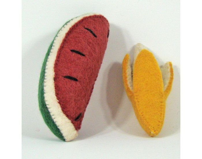 PAPOOSE TOYS Fruits en Laine Feutr�e - Banane et Past�que - D�s 3 ans (13)